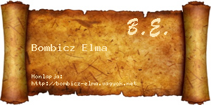 Bombicz Elma névjegykártya